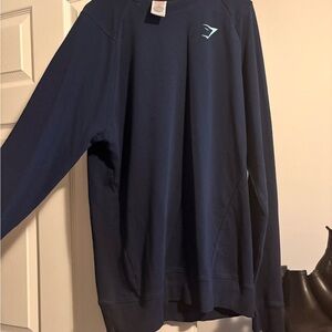 Gymshark Men's Deep Blue Crewneck Sweater